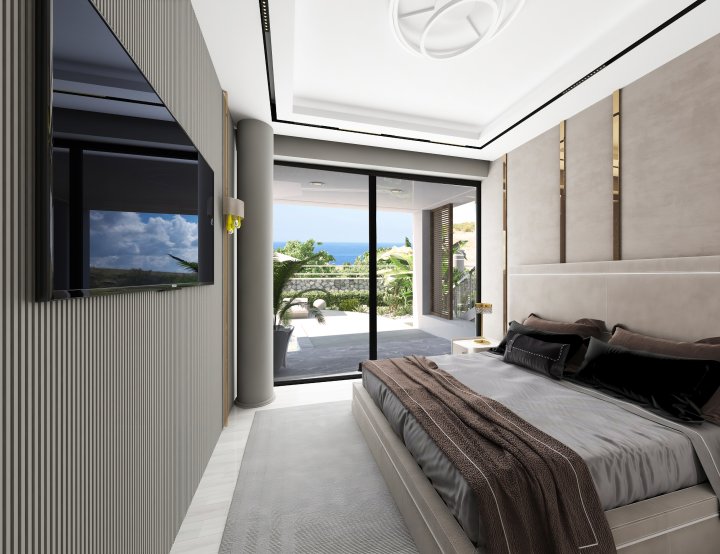Luxe villa aan het strand PERLA te koop in Girne- Bahçeli, Noord-Cyprus – Ideale investering met adembenemend zeezicht