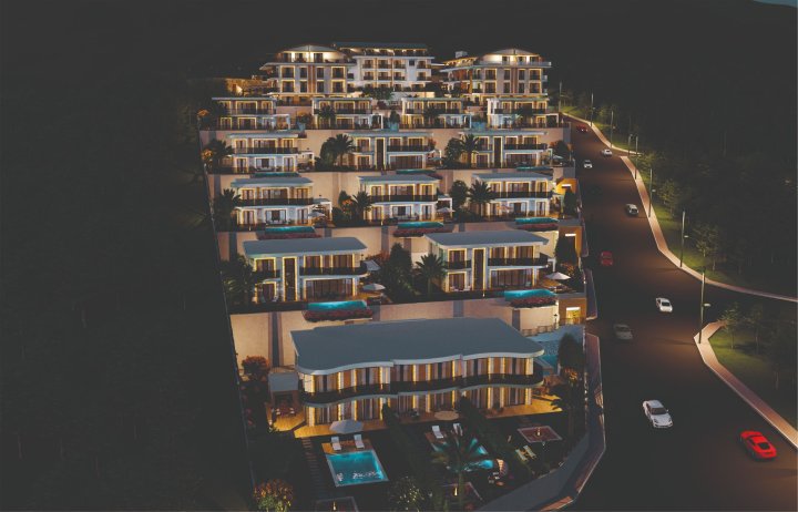 Invest in Alanya Kargicak's 1-4-8 Bedroom Apartments with Sea View and Citizenship