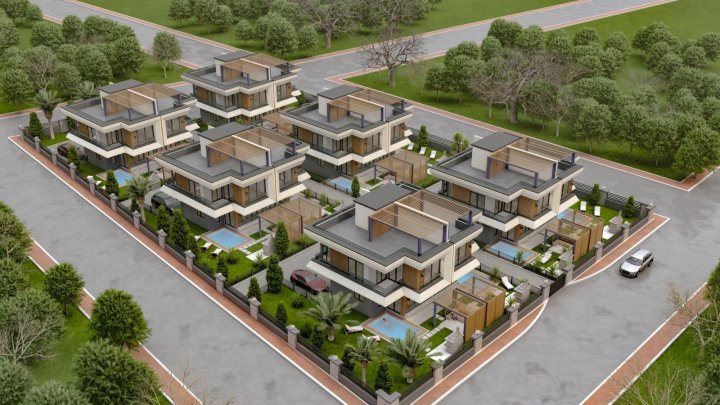 Mersin Erdemli Villa til salg: 3 soveværelser, privat pool, havudsigt