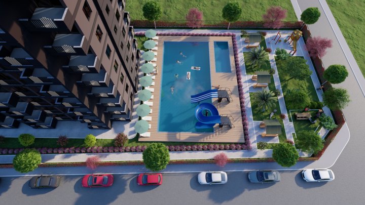 Satılık: Havuzlu ve 1 veya 2 Yatak Odalı Daireler, Erdemli Mersin