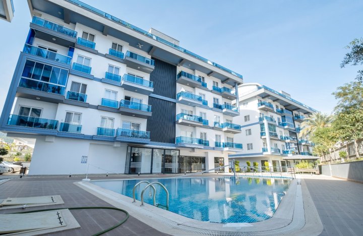 Apartament z jedną sypialnią na sprzedaż w Oba, Alanya z basenem i siłownią