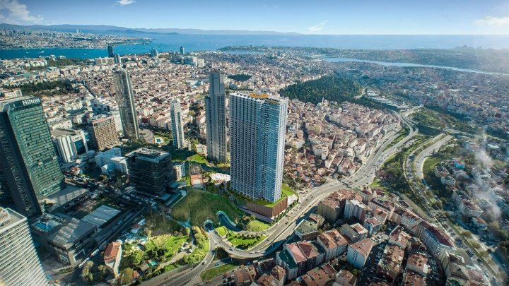 À vendre : appartements de 1 à 2 chambres à Istanbul Sisli avec vue sur la mer et citoyenneté