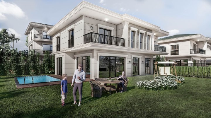 Luksuriøse Buyukcekmece Villaer Til Salg: 5/7 Soveværelser, Private Pools og Opholdstilladelse