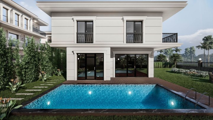 Luksuriøse Buyukcekmece Villaer Til Salg: 5/7 Soveværelser, Private Pools og Opholdstilladelse