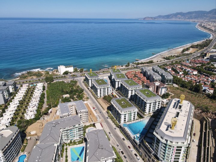 Knusse appartementen met bijzonder mooi uitzicht op zee in Seaside Resort, Alanya