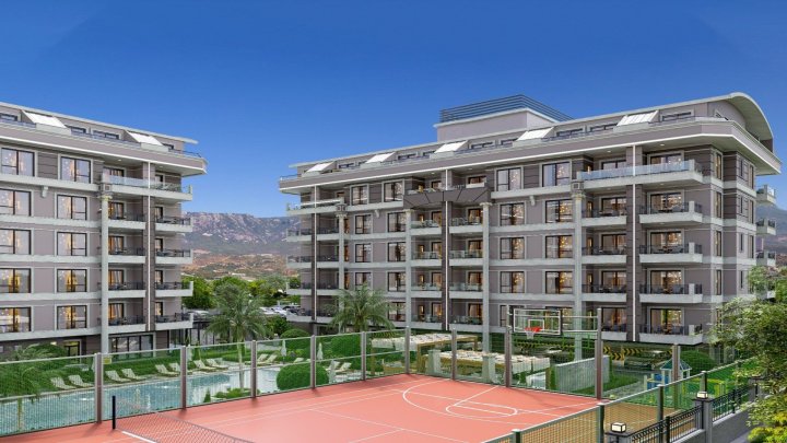 Te koop: Appartementen met uitzicht op zee in Kargicak, Alanya: 1 tot 4 slaapkamers beschikbaar