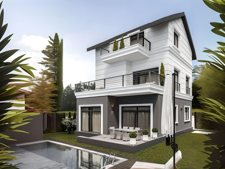Kadriye-Antalya'da Lüks Tripleks Villalar