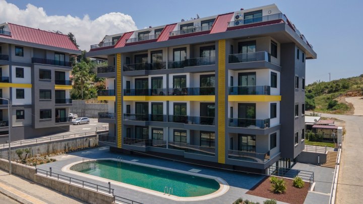 Mieszkanie na sprzedaż: 1 sypialnia z basenem, blisko plaży w Alanyi, Kestel