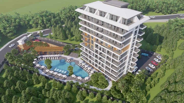 Alanya Tosmur'da, Plaja Yakın 1+1 ve 3+1 Daireler