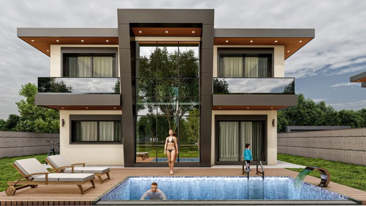 Antalya Serik'te golf kulübüne yakın geniş villalar