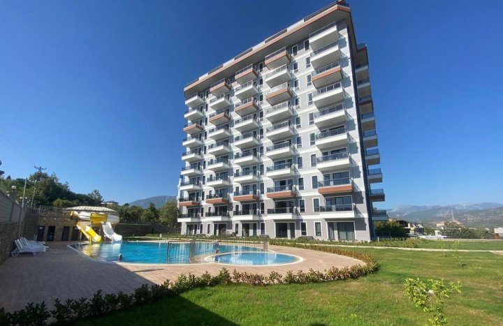 Demirtaş, Alanya: Mieszkanie na sprzedaż, 1 sypialnia z widokiem na morze i basenem wliczonym w cenę