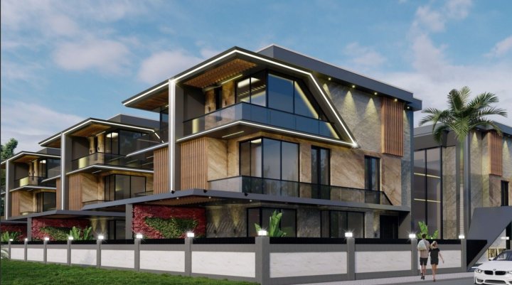 Комплекс луксузних вила са задивљујућим погледом у Алтинтасу, Анталија