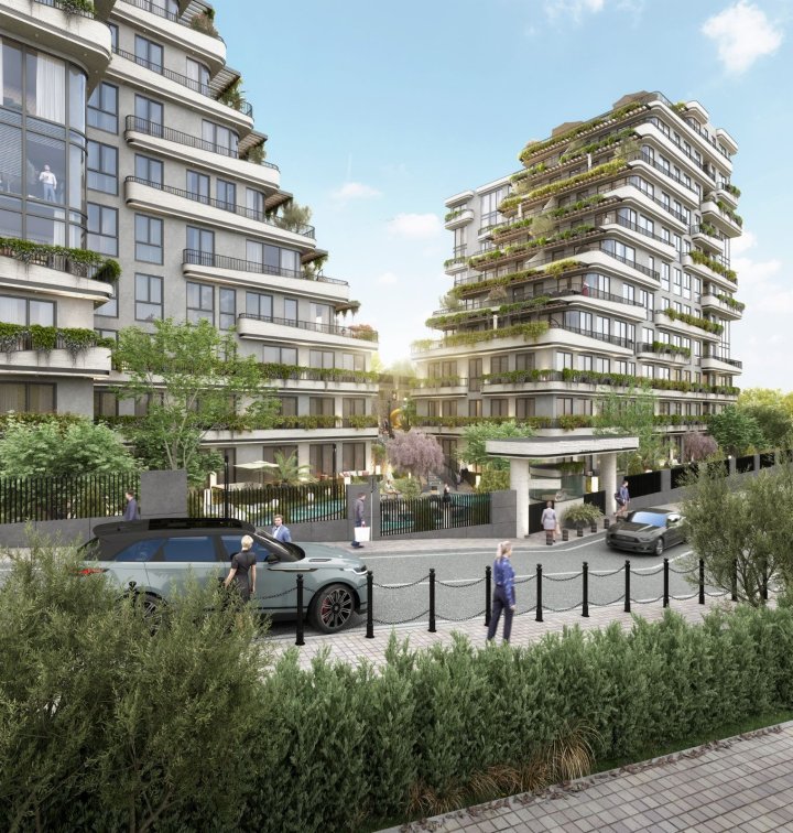 Køb 1-3 soveværelses lejligheder i Uskudar, Istanbul med pool og statsborgerskab