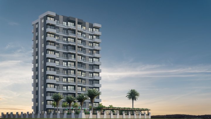 1 Værelses Lejlighed Nær Havet og Busstoppested i Erdemli, Mersin