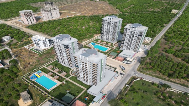 Mersin Erdemli Lejlighed til Salg: 2 Soveværelser, 380m til Stranden