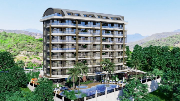Apartament na sprzedaż w Demirtas Alanya z dostępem do basenu, sypialnie: 1, 2, 3