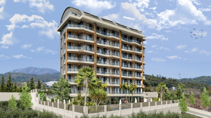 Demirtaş Alanya'da Satılık Havuzlu Site içerisinde 1+1,2+1 ve 3+1 Daireler 