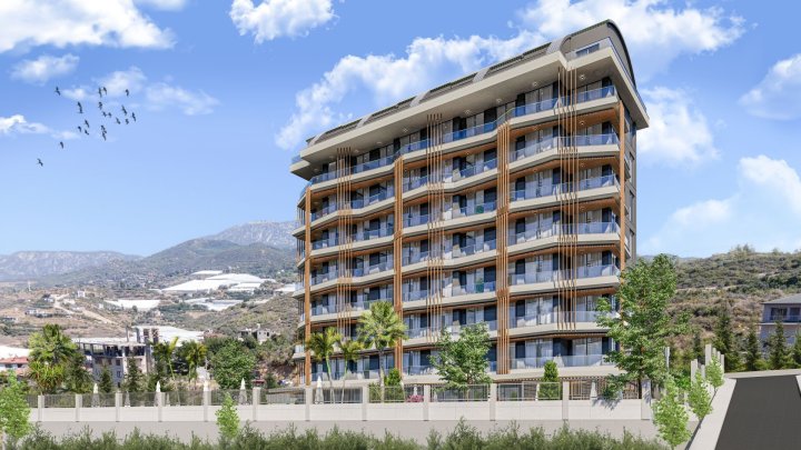 Demirtaş Alanya'da Satılık Havuzlu Site içerisinde 1+1,2+1 ve 3+1 Daireler 
