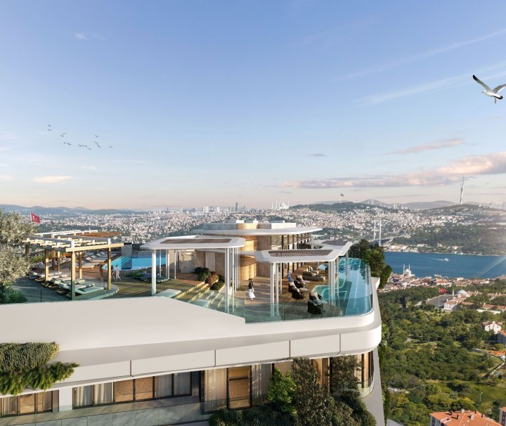 Eleganta lägenheter med magnifik utsikt i Besiktas, Istanbul