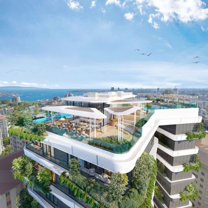 Eleganta lägenheter med magnifik utsikt i Besiktas, Istanbul