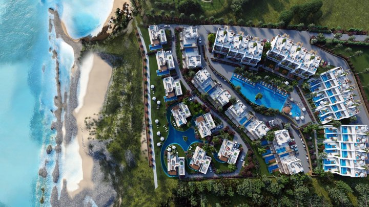 Горджоус қонақ үй стильіндегі пәтерлер Солтүстік Кипр, Киренияда.