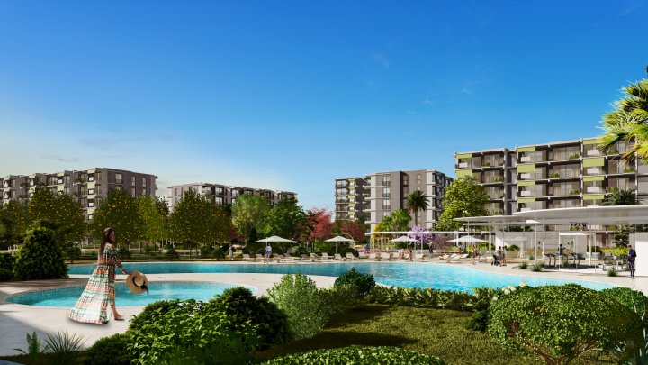 Spacious 3-Bedroom Apartment with Pool and Gym in Mezitli