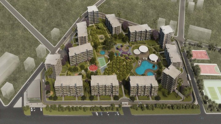 Spacious 3-Bedroom Apartment with Pool and Gym in Mezitli