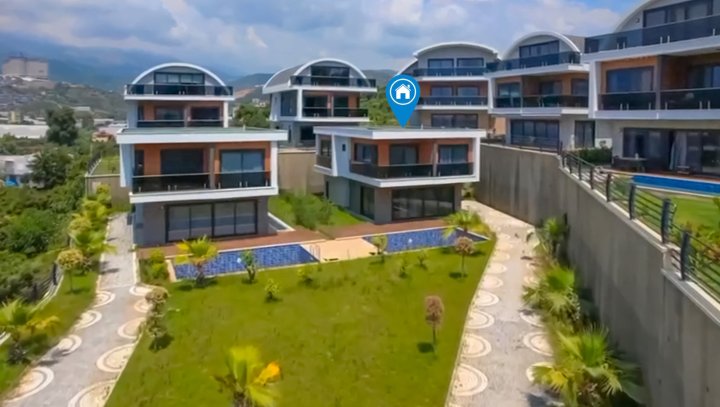 3-Bedroom Villa with Private Pool for Sale Near the Beach in Alanya Kargicak