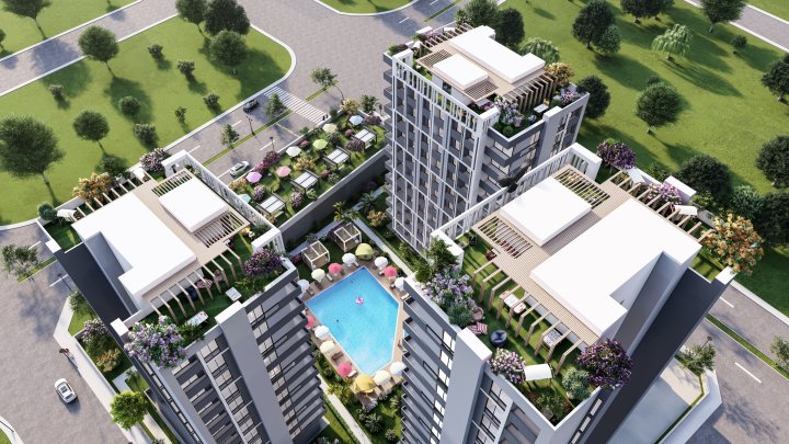 Mersin Erdemli Apartments: 1 & 2 Bedrooms with City and Sea Views for Sale
