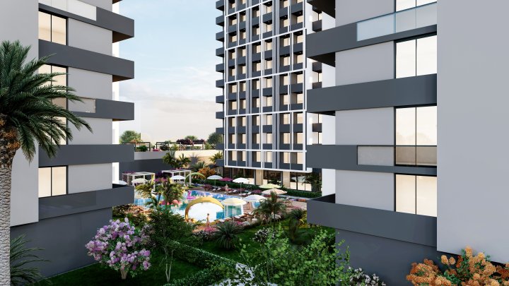 Mersin Erdemli Apartments: 1 & 2 Bedrooms with City and Sea Views for Sale