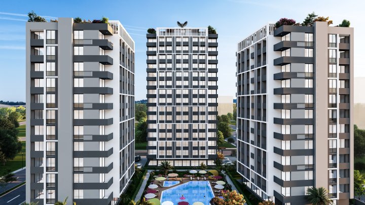 Mersin Erdemli Apartments: 1 & 2 Bedrooms with City and Sea Views for Sale