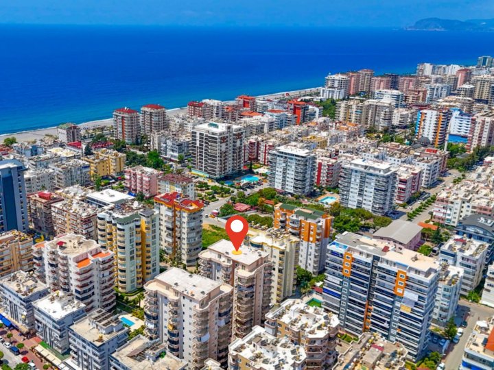 Mahmutlar, Alanya'da Satılık Havuzlu 2+1 Daire