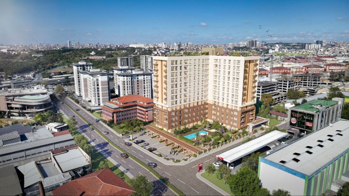 Moderne liv i massivt kompleks i Zeytinburnu, Istanbul