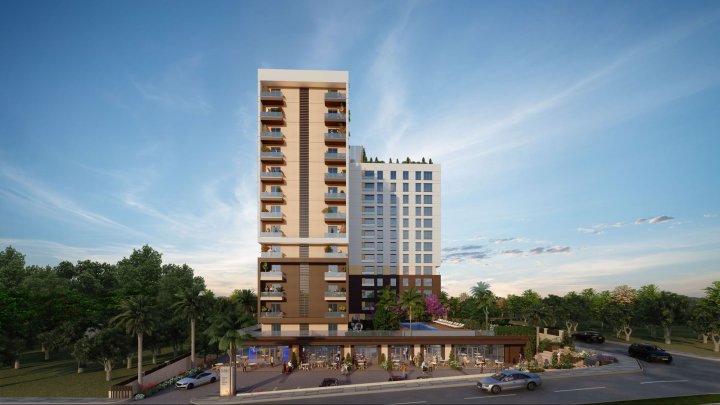 Moderne liv i massivt kompleks i Zeytinburnu, Istanbul