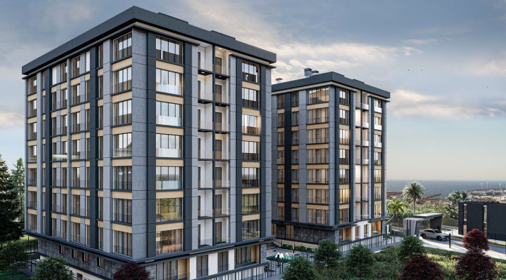 Køb 3-5 værelse smart home lejlighed i Tuzla, Istanbul med opholdstilladelse