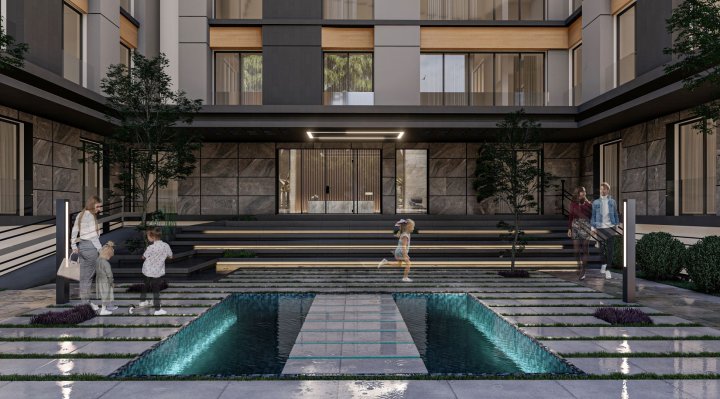 Køb 3-5 værelse smart home lejlighed i Tuzla, Istanbul med opholdstilladelse