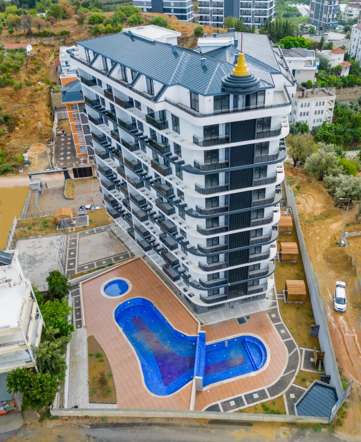 اپارتمان‌های آوسالر آلانیا با استخر و نمای دریا برای فروش موجود است