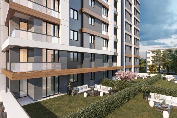 Lejlighed med havudsigt til salg med 2 og 3 soveværelser i Kucukcekmece, Istanbul