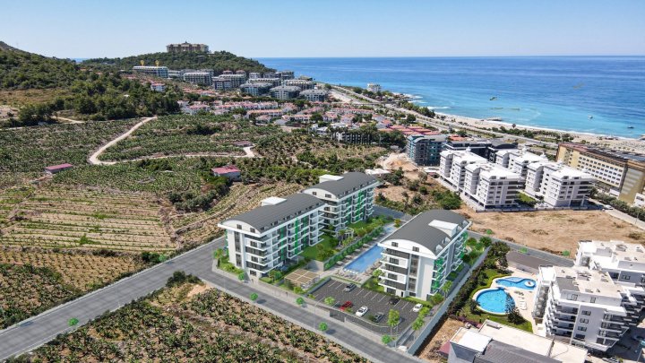 Satılık Kargicak Alanya'da 1+1 ve 2+1 Denize Yakın Daireler