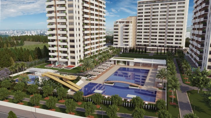 Invest in a 1-2 Bedroom Apartment Near Bus Stop and Beach in Mezitli